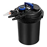 Goplus Pressure Bio Filter 10000L for Pond Koi Water 4000GAL